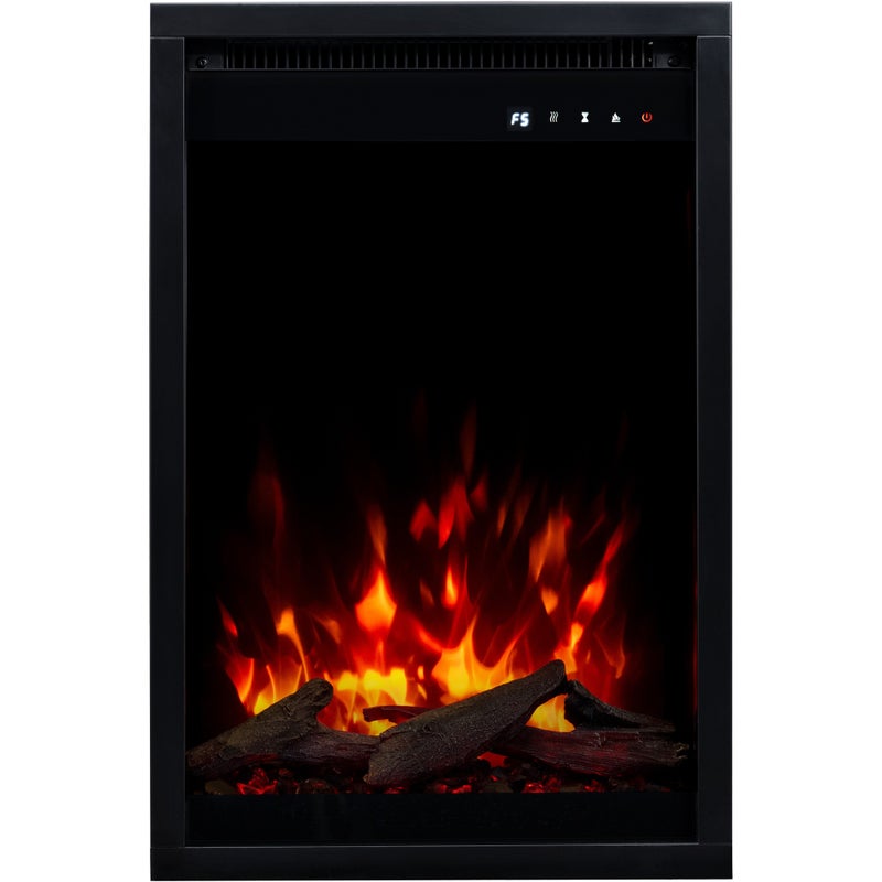 Wkład elektryczny AFLAMO 3D do kominka elektrycznego - ogień premium - do zabudowy - 40x60x20 cm - dekoracyjny kominek LED z grzaniem 750/1500 W