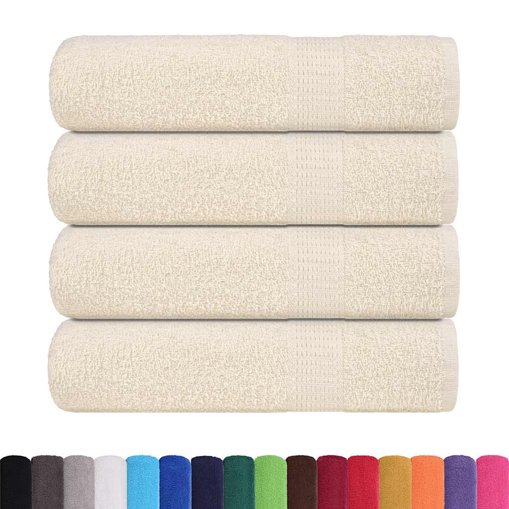 Serviettes de douche FROGN 4 pcs crème 70x140 cm 360 g/m² vidaXL - 2