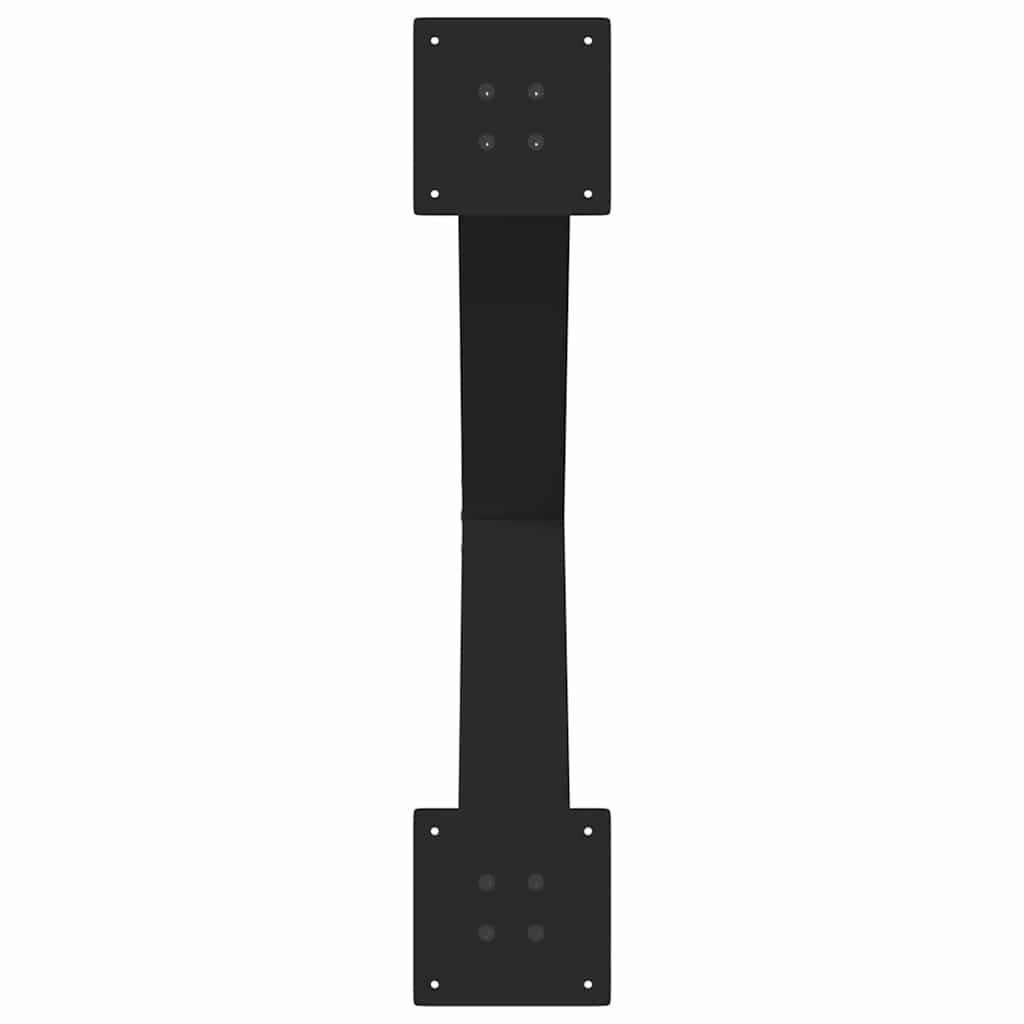Pernas de mesa de jantar em forma de X 3 unidades de aço preto - COMFORTXL - 7