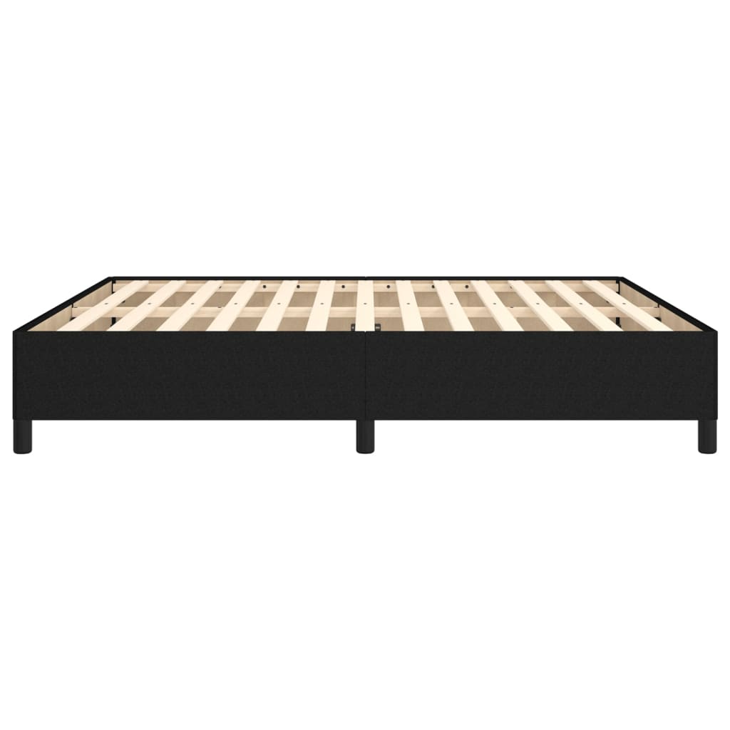 Cadre de lit sans matelas noir 180 x 200 cm tissu - 6