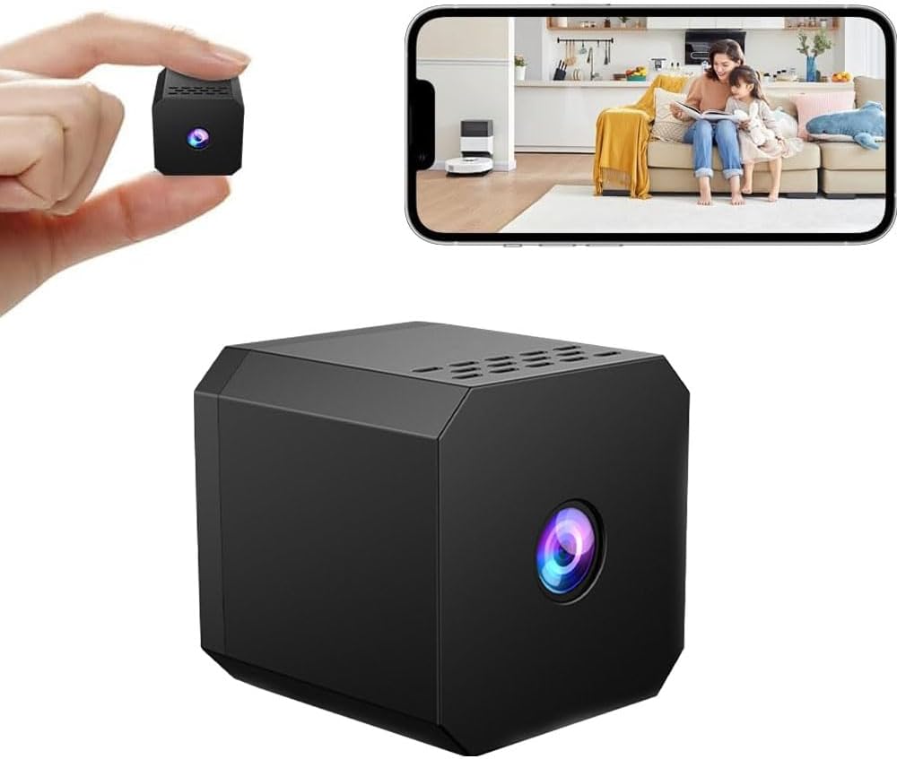 Mini Caméra Espion, Caméra de Surveillance sans Fil, 1080P Petite ...