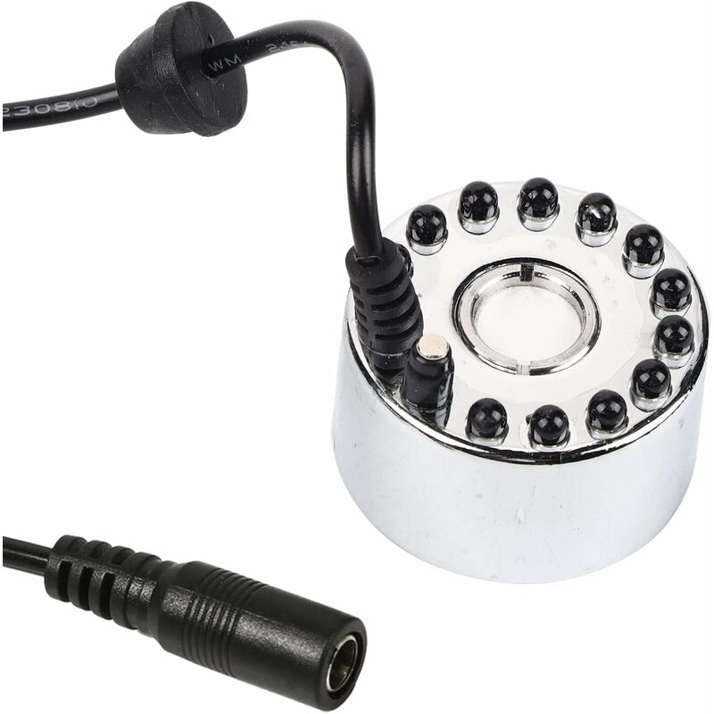 Zraszacz, ultradźwiękowy zmieniacz zraszacz Fontanna wodna staw rozpylacz nawilżacz powietrza 12 LED 24 V Kolor (Gradient Trójkolorowy Atomizer+