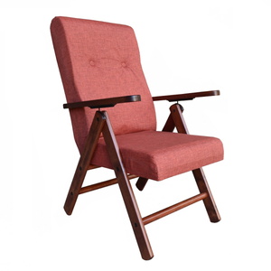 Poltrona Relax Legno Con Cuscino Quadrettoni - Made Italy Bordeaux - Foto 11