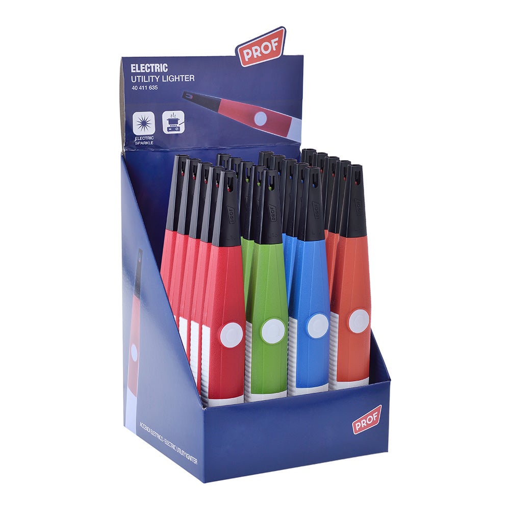 ISQUEIRO MULTI FAÍSCA 23,7x3,3x2,7cm CORES DIVERSAS FUNCIONA COM 2xAA (INCLUÍDO) EURO/U - 4