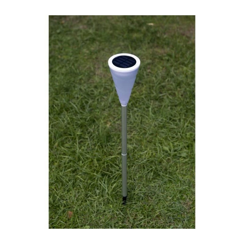 Balise Solaire Lumisky CENOVA TALL CORTEN H50cm - Détecteur Mouvement, Blanc Chaud, étanche IP44 - 11