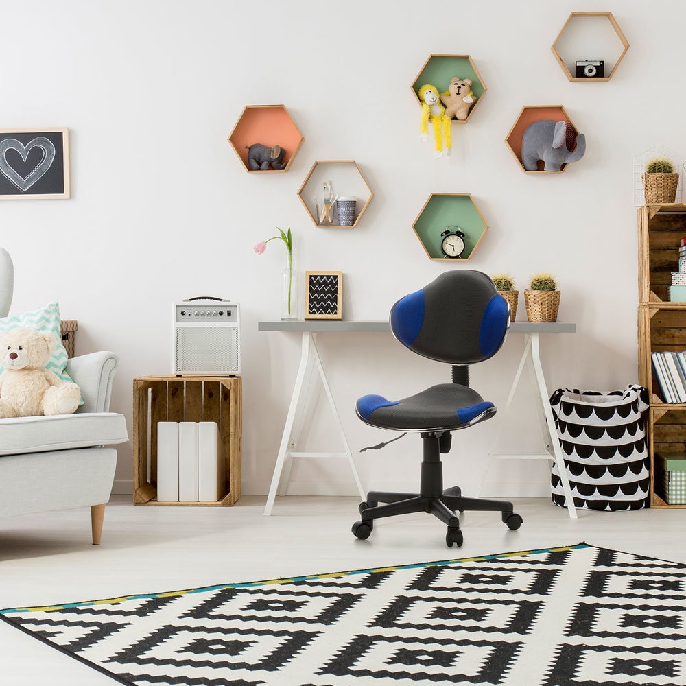 Sedia da ufficio per bambini / sedia girevole KIDDY GTI-2 tessuto grigio / blu hjh OFFICE - 3