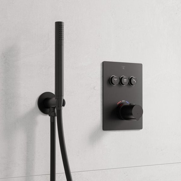 OMNIRES Parma - Mitigeur De Douche, Noir Mat PM7440BL