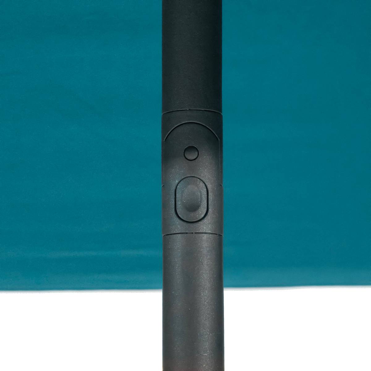 Parasol droit carré Soya Bleu canard - Hespéride - 4