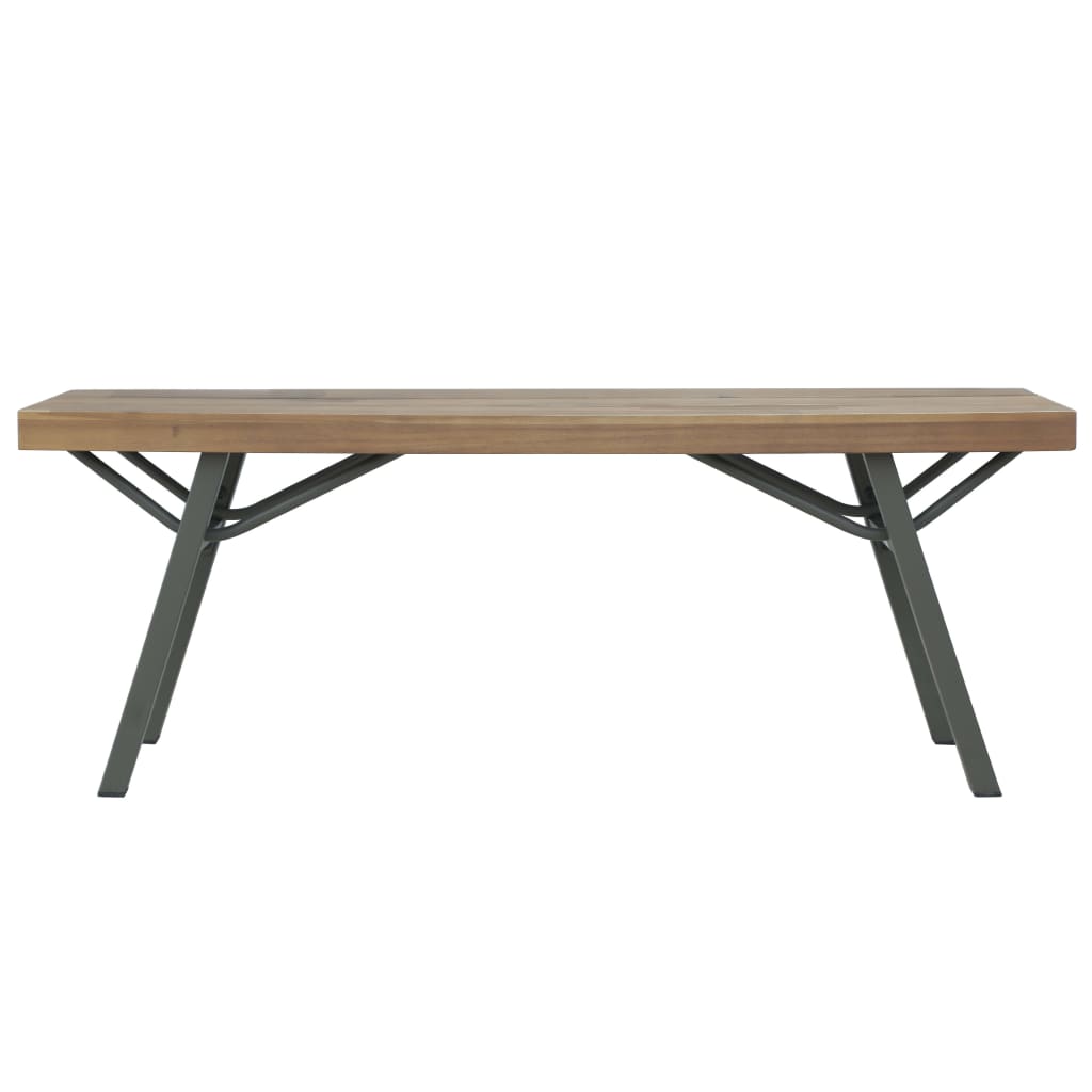 Banc de jardin meuble de patio d'extérieur terrasse 120 x 31 x 45 cm bois d'acacia solide 02_0011193 - 2