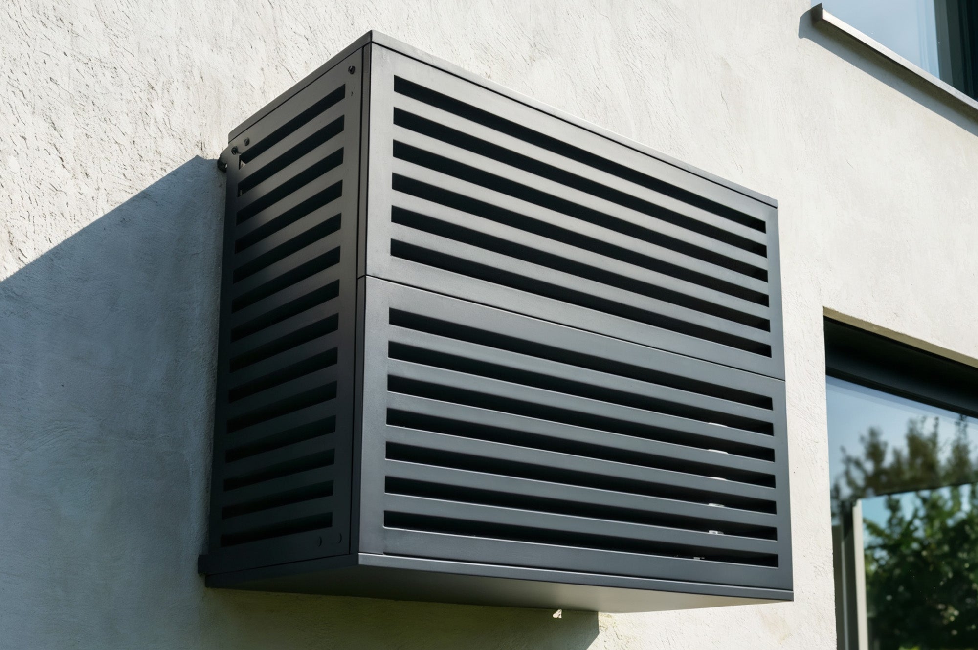 Obudowa Klimatyzatora I Pompy Ciepła ANETO Aluminium Szary z Dolny Panel - Rozmiar L