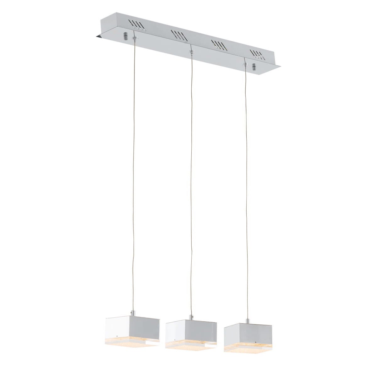Lampa wisząca LED Seth 12.6W Ciepła biel 960lm metal chromowana wym:120x58x8cm IP20 Italux