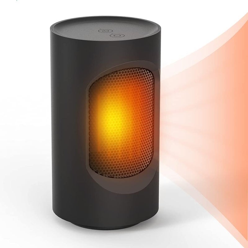 Przenośny grzejnik osobisty o mocy 600 W, ceramiczny grzejnik oscylacyjny PTC, miniaturowy grzejnik z wentylatorem, grzejnik elektryczny, funkcje grz