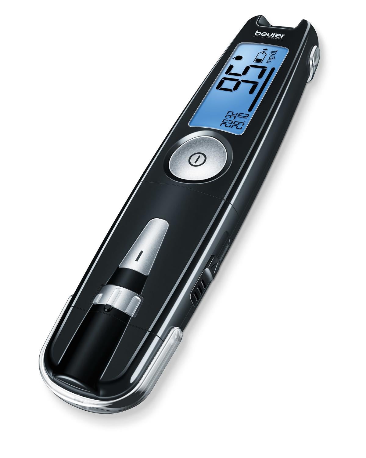 Beurer GL50 (mg/dL) glucomètre 5 s 0,6 µl Noir, Argent | Leroy Merlin