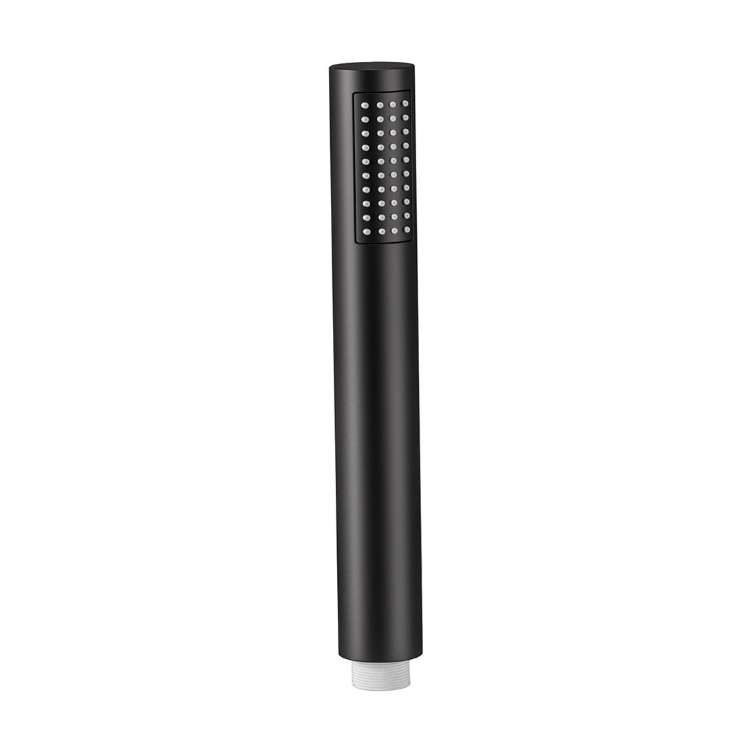 Valaz Douche ronde monocommande encastrée noir mat - Série Guadiana - 25 cm - 7