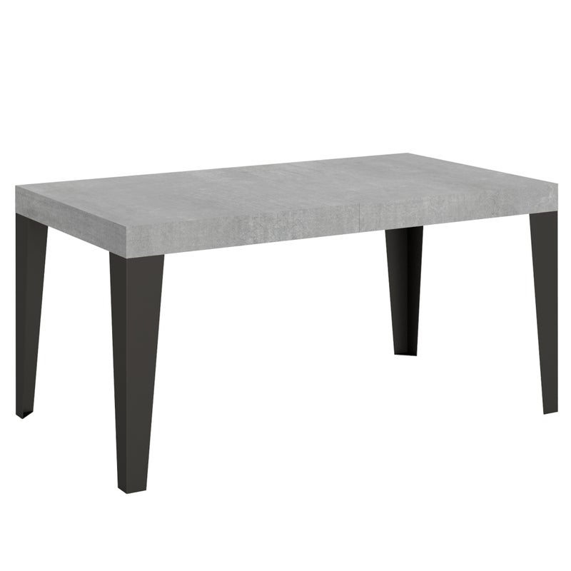 Stół rozkładany 90x160/264 cm Stelaż Flame Cement Antracyt