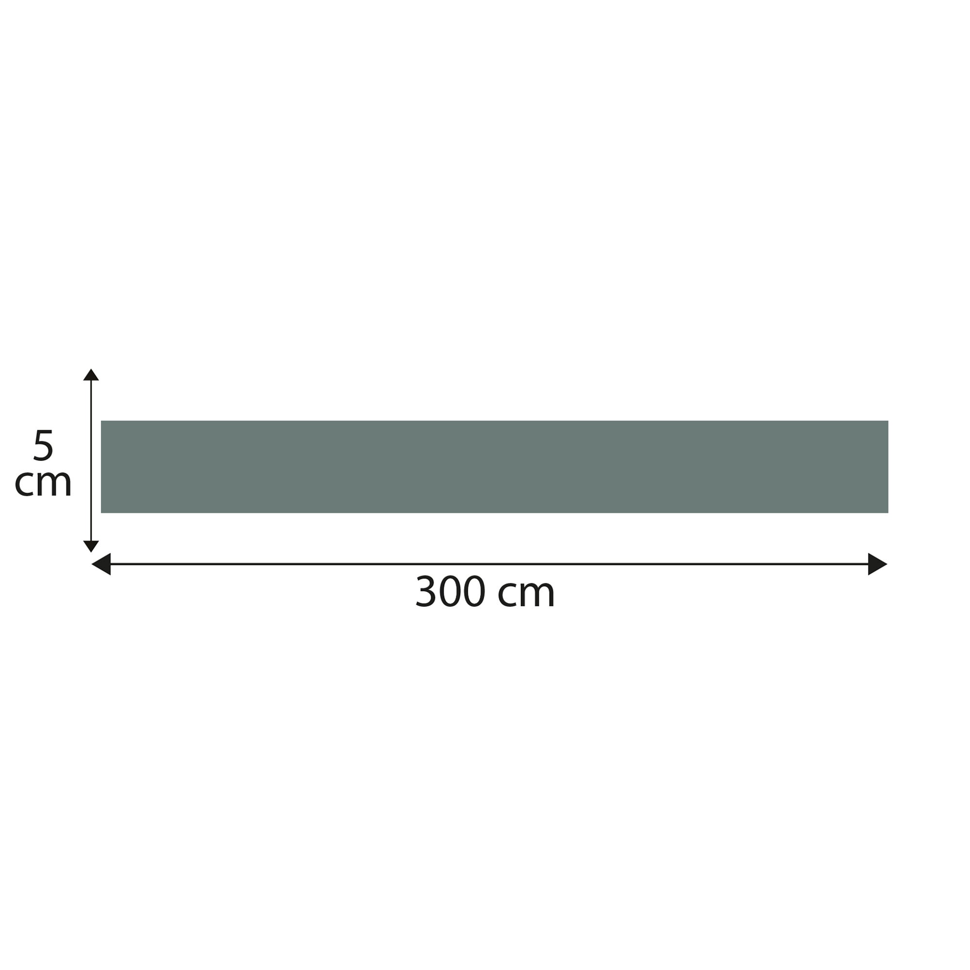 Friso decorativo adhesivo, color liso madsoya tormenta, 5 cm x 300 cm - 5
