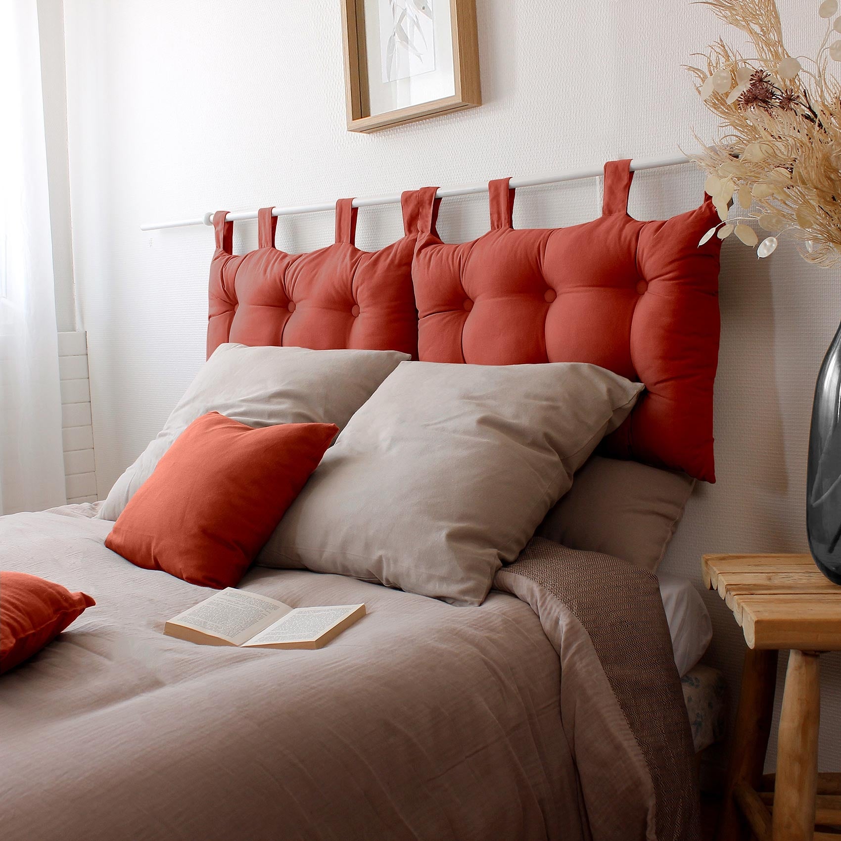 Respaldo Cojines Amazon Cama Cojín De Cabecera De Cama De Algodón