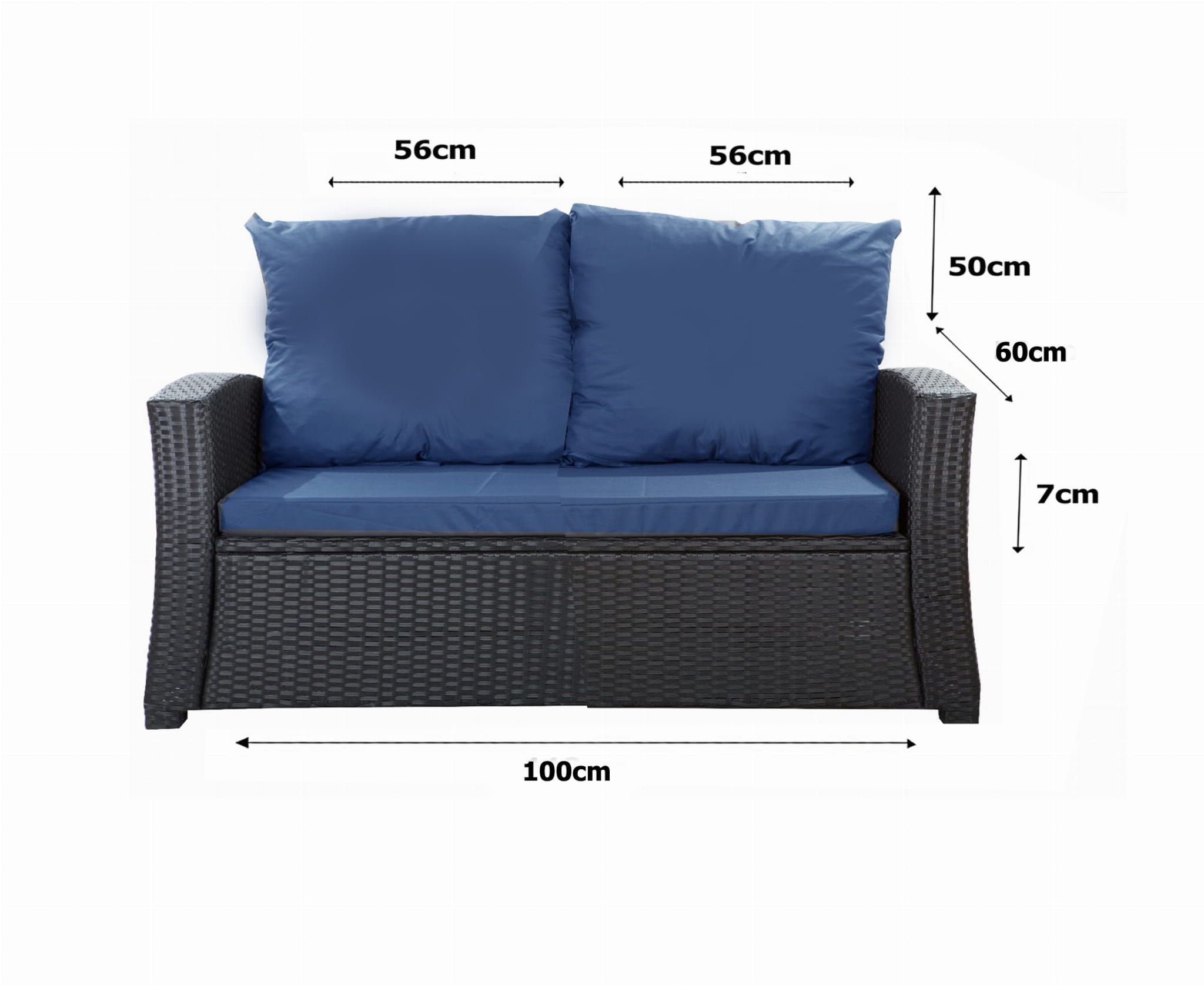 Exterieur Coussin De Banc 2 Ou 3 Places, 10 Cm D'épaisseur, Pour Balancelle De Jardin, Chaise De Terrasse, Mobilier De Jardin, Balancelle, 130 X 50 Cm Coussin Banc