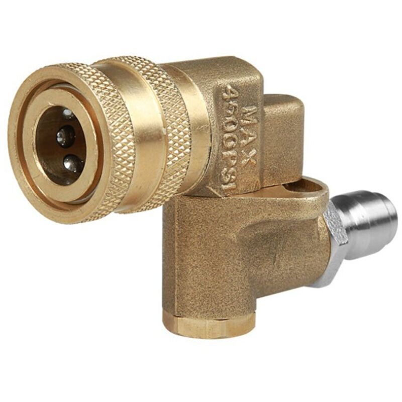 Adaptateur Pivotant Rapide – Coupleur Tournant 12 Mm, Métal Doré, Durable