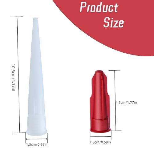 Ensemble De 12 Embouts De Cartouche, Buse De Cartouche De Silicone, Buses De Calfeutrage En Silicone,Buse De Cartouche Pour Mastic À Colle Et Pistole - 2