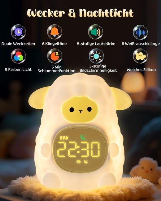 Chat Réveil Enfant Éducatif Jour/Nuit Lumineux en Silicone avec Veilleuse – Réveil Éducatif pour Enfants, Horloge avec Lumière Apaisante, Idéale pour Garçons et Filles, Parfait pour Chambre d'Enfant Chat Réveil Enfant Éducatif Jour/Nuit Lumineux en Silicone avec Veilleuse – Réveil Éducatif pour Enfants, Horloge avec Lumière Apaisante, Idéale pour Garçons et Filles, Parfait pour Chambre d'Enfant