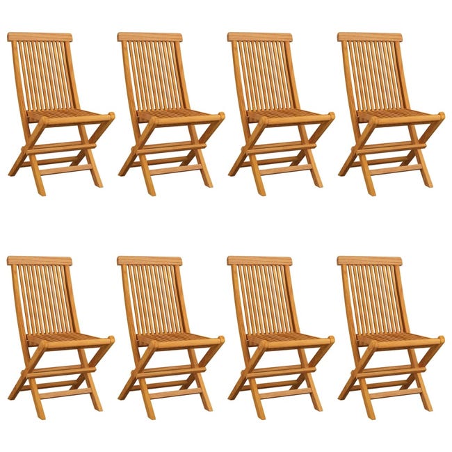 Pack de 2 chaises de jardin en bois de teck Celle - SKLUM Pack de 2 chaises de jardin en bois de teck Celle - SKLUM