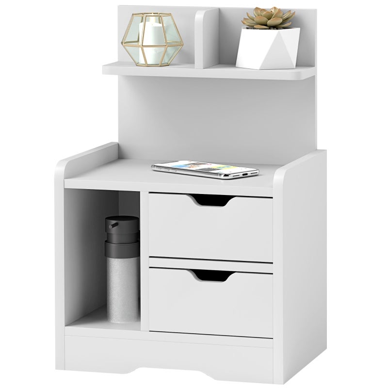 Giluta Comodino moderno con 3 cassetti, con gambe e maniglie in metallo, comodino in legno nero e oro, tavolino per camera da letto, soggiorno, corridoio, 40 cm P x 50 cm L