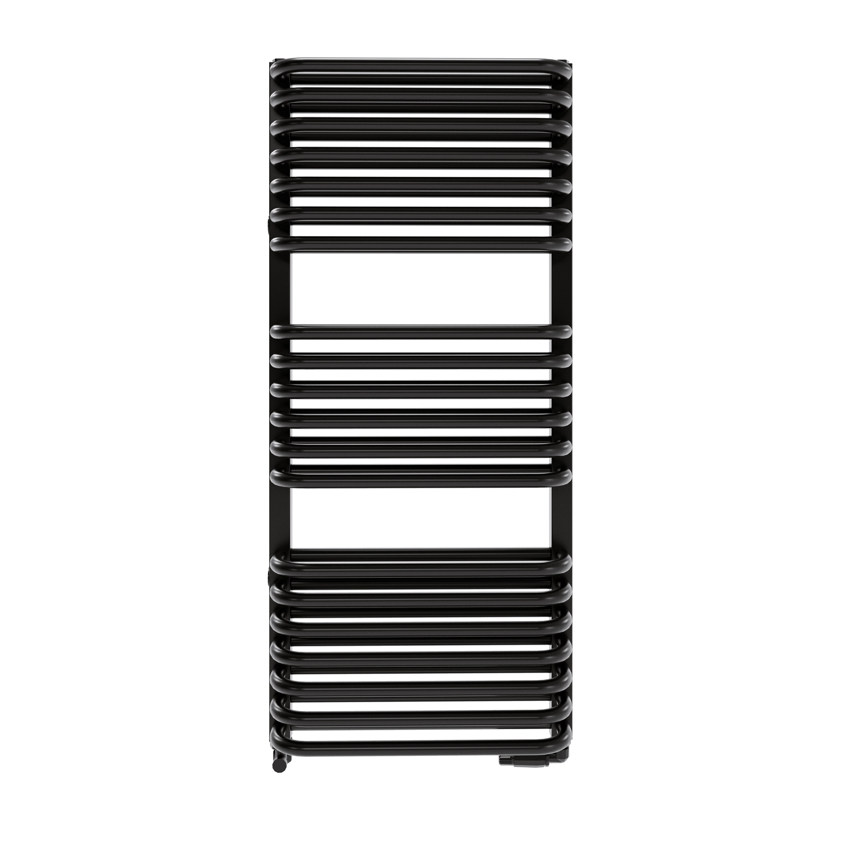 Grzejnik łazienkowy Stark 96x43 cm czarny mat Roz 40cm 691W LUXRAD