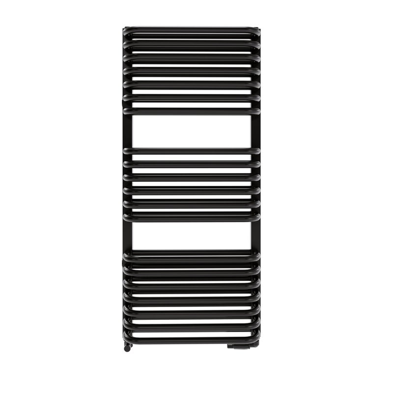 Grzejnik łazienkowy Stark 96x43 cm czarny mat Roz 40cm 691W LUXRAD