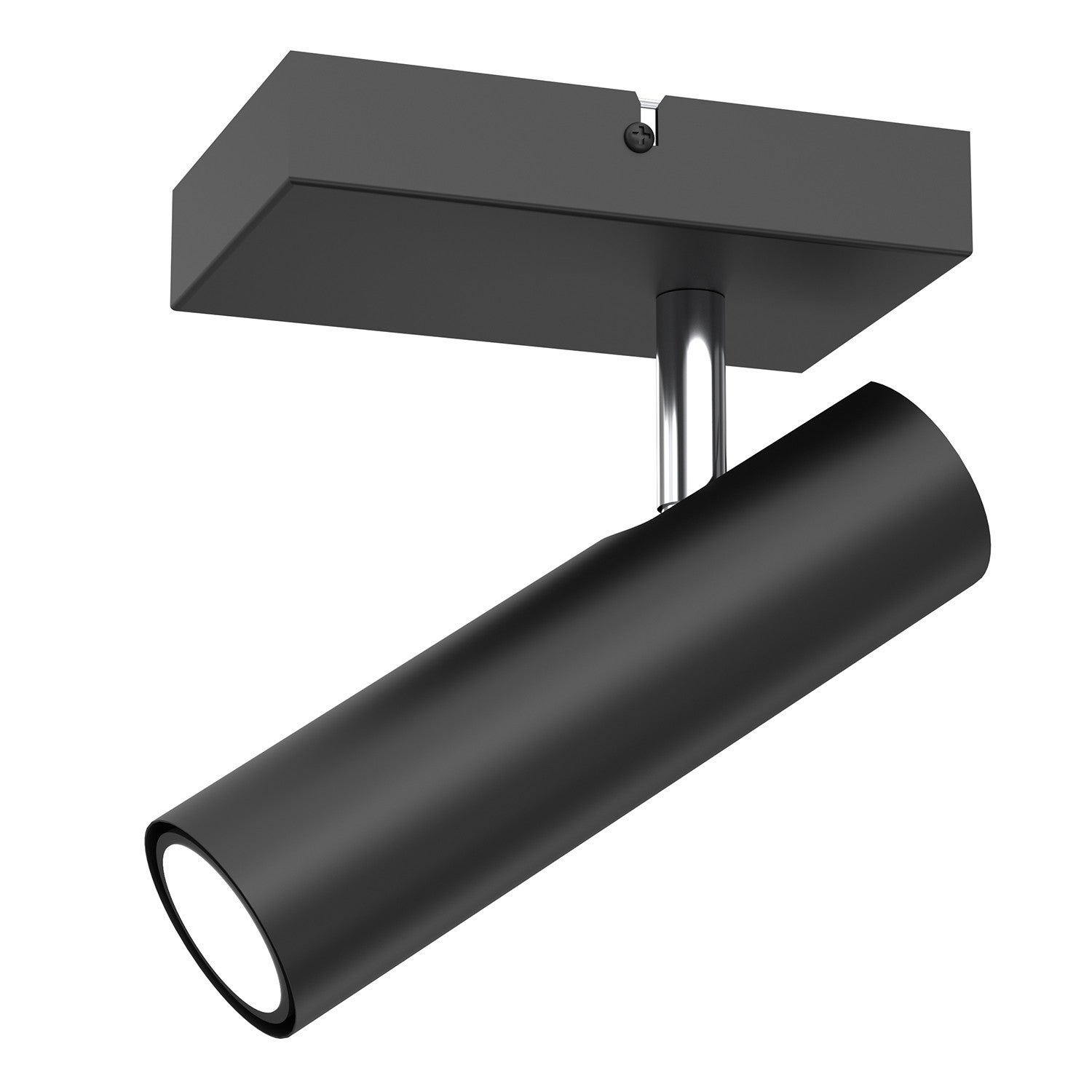Lampa sufitowa wisząca Axion czarny mat-chromowana 1xGU10x8W wym: 16 x 10 x 24 cm metal Luminex