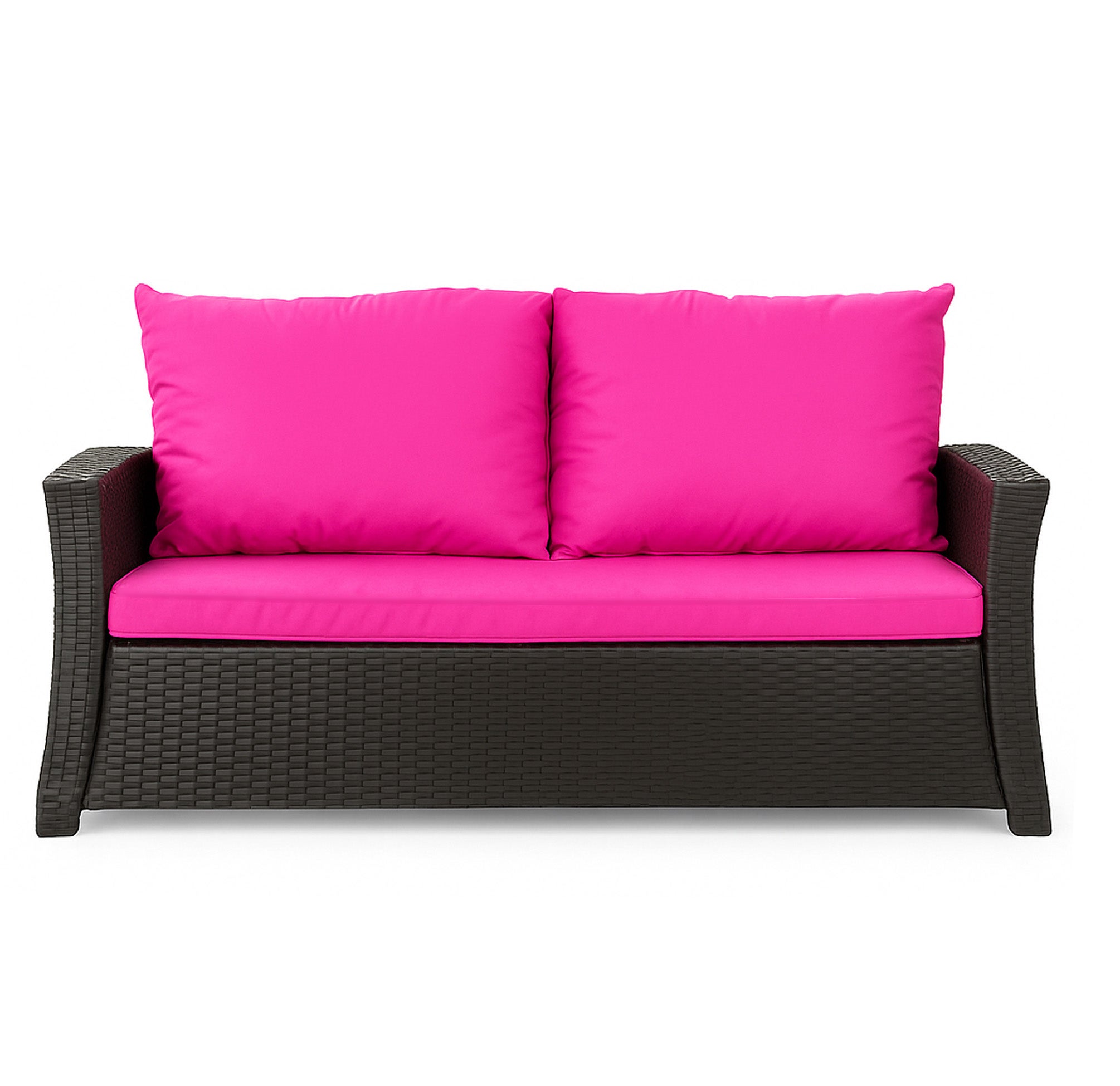 Poduszka ogrodowa na sofę rattanową 100x50x50cm poduszka na meble rattanowe różowa, poduszka na balkon taras, poduszki na meble ogrodowe