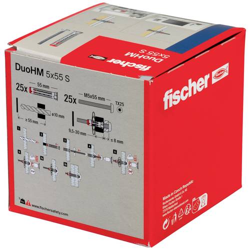 Fischer 572924 DuoHM 5x55 S PH TX Cheville pour corps creux 55 mm 25 pc(s) - 3