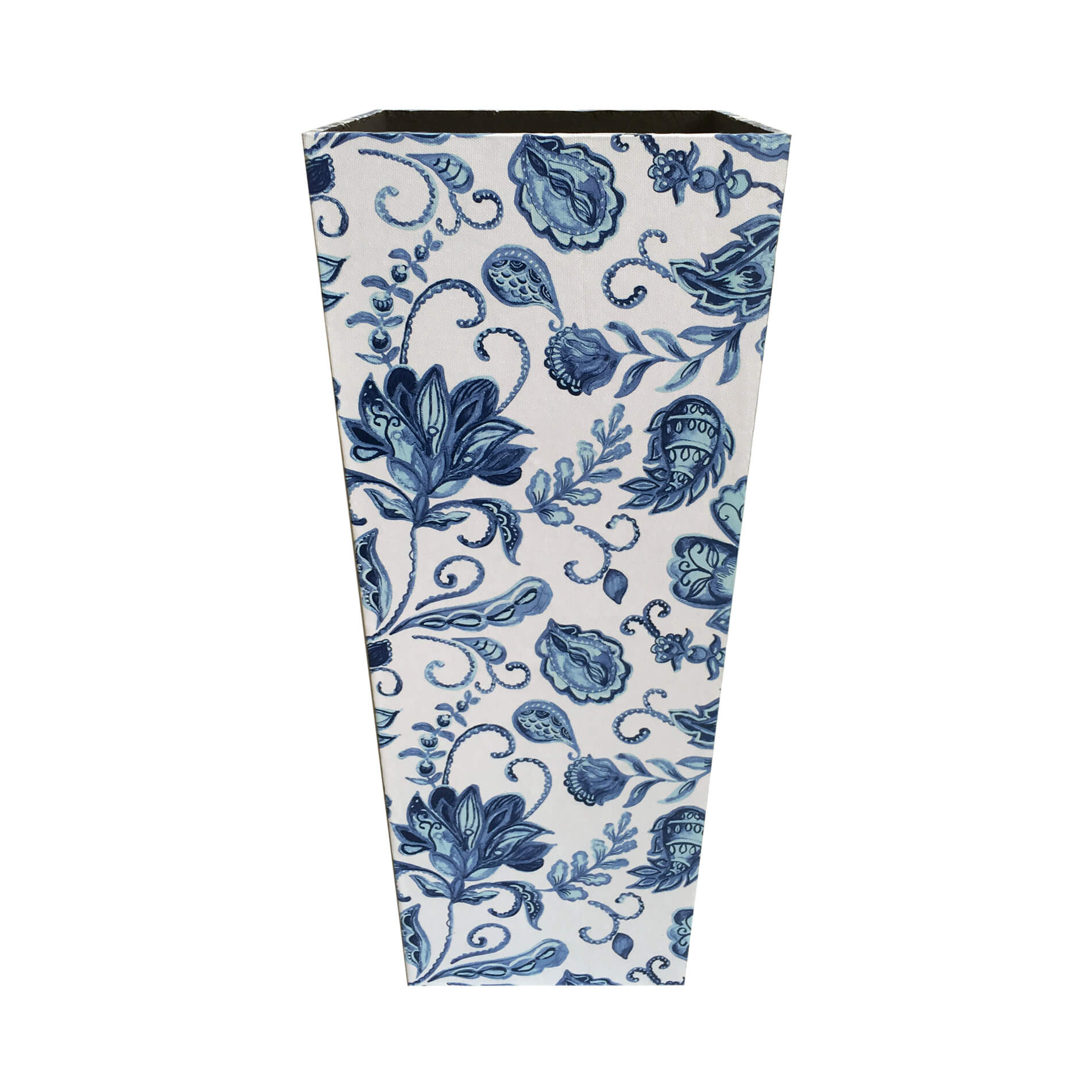 Porte-parapluies Rebecca Mobili Stockage Canvas Mdf Blanc Bleu Vintage 50x21x21 - 4