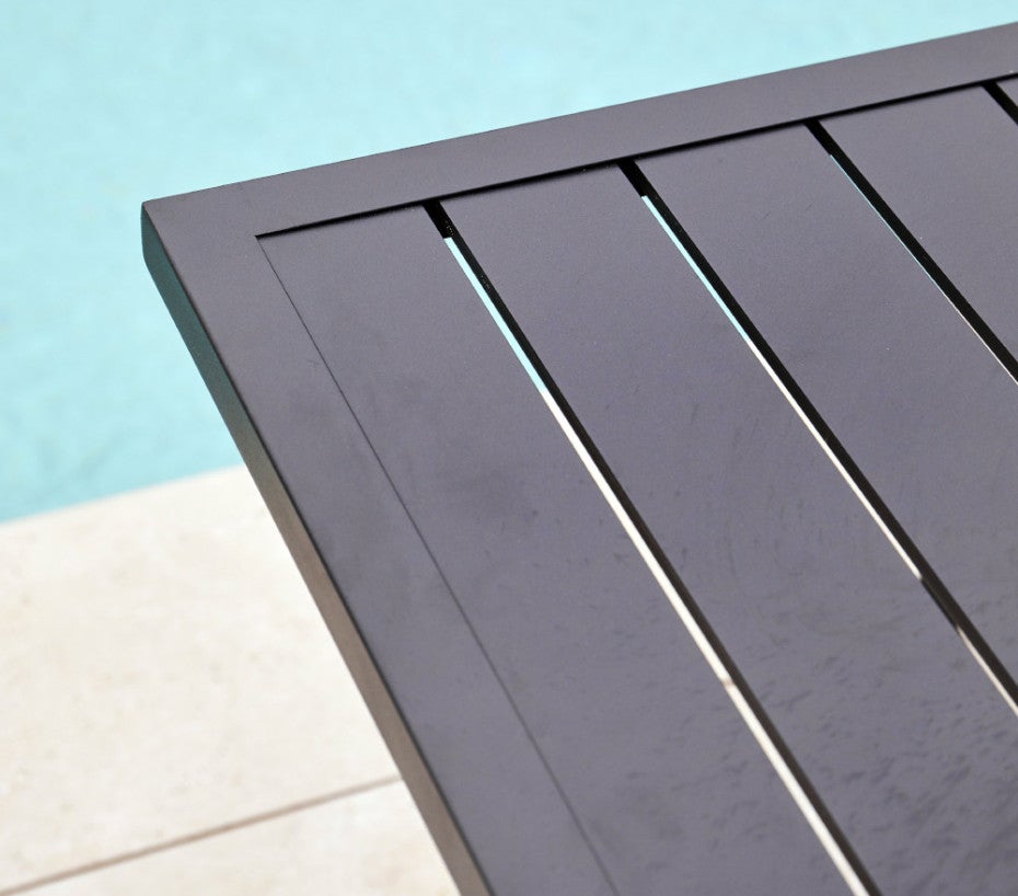 Ensemble table et chaises de jardin - 8 places - Gris Anthracite - GUETHARY - 3