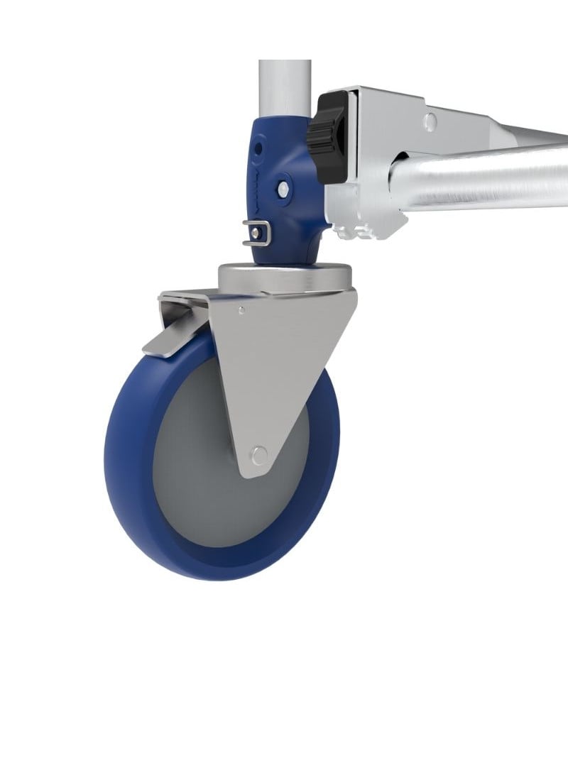 TUBESCA-Comabi - Échafaudage roulant aluminium Cross – Longueur 1,80m - Hauteur de plateau 7,85m - 3