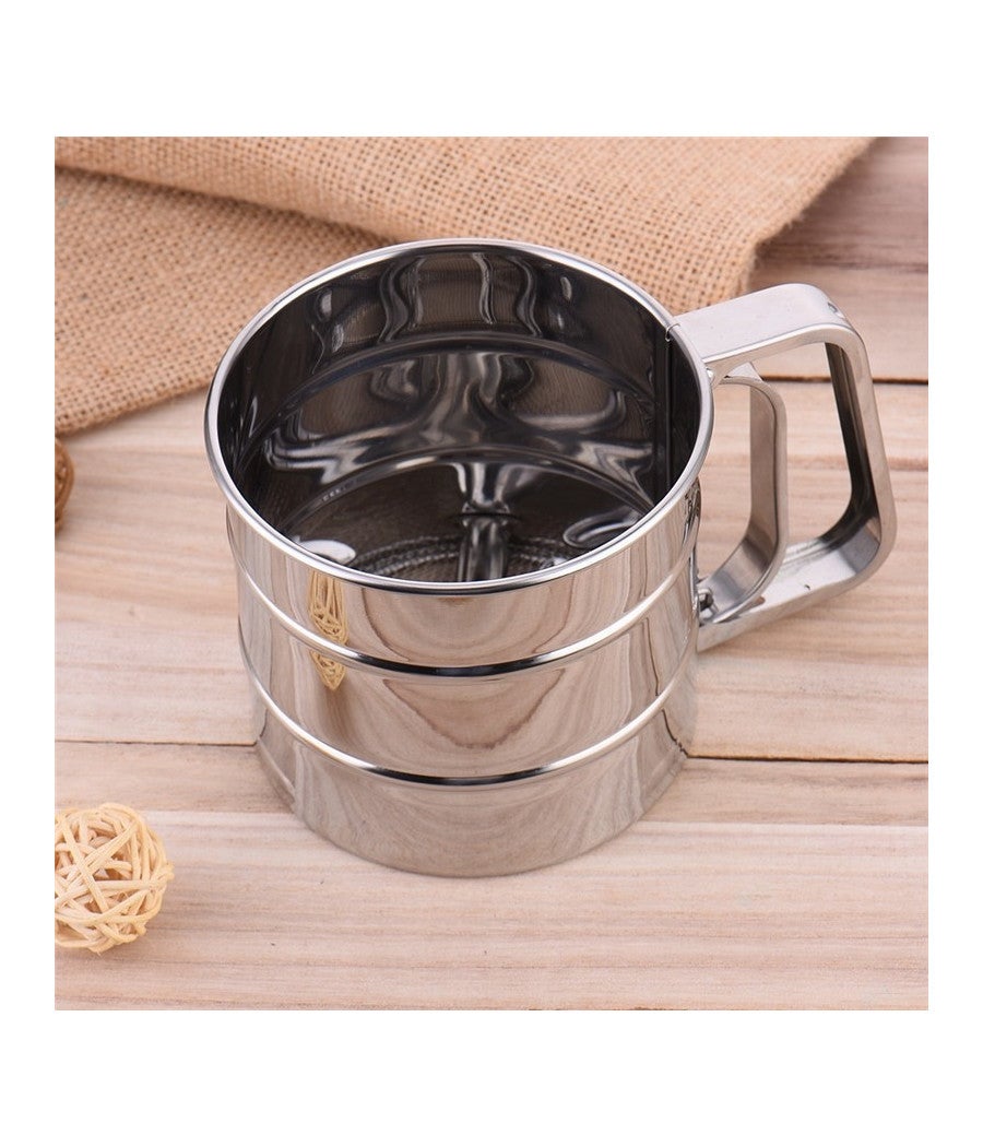 Setaccio Farina Inox 250 G Spargi Zucchero A Velo Acciaio - 9