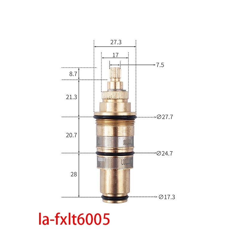 Cartouche de rechange pour mitigeur de douche et de bain, mitigeur thermostatique, laiton - 2