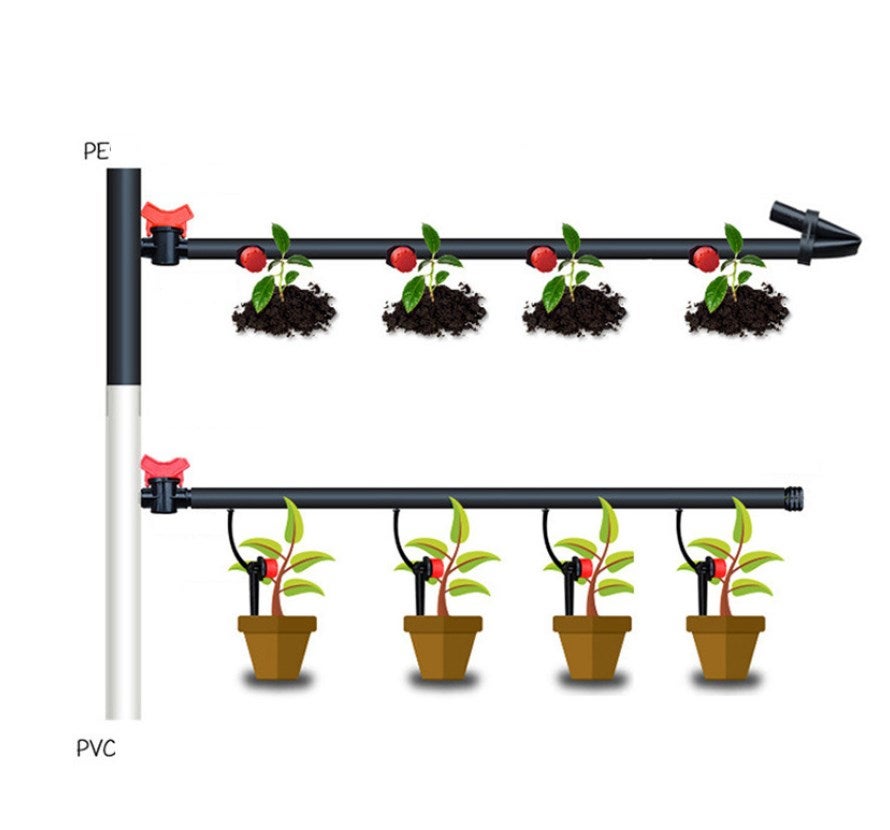 120 pièces Goutteurs réglables tuyau Ø 19.9 mm Plastique réglable Goutteurs Brumisateur arroseur Bricolage pour Goutte a Goutte Micro Drip Irrigation - 5