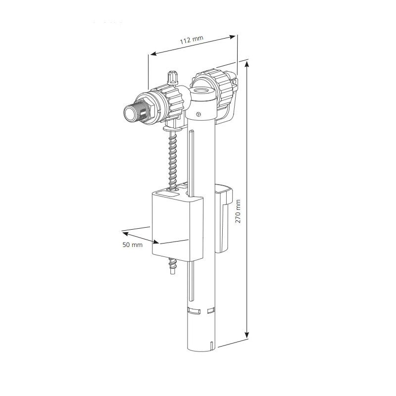 Robinet flotteur - Siamp - Pour bâti-support - Verso 1100/400 - 3
