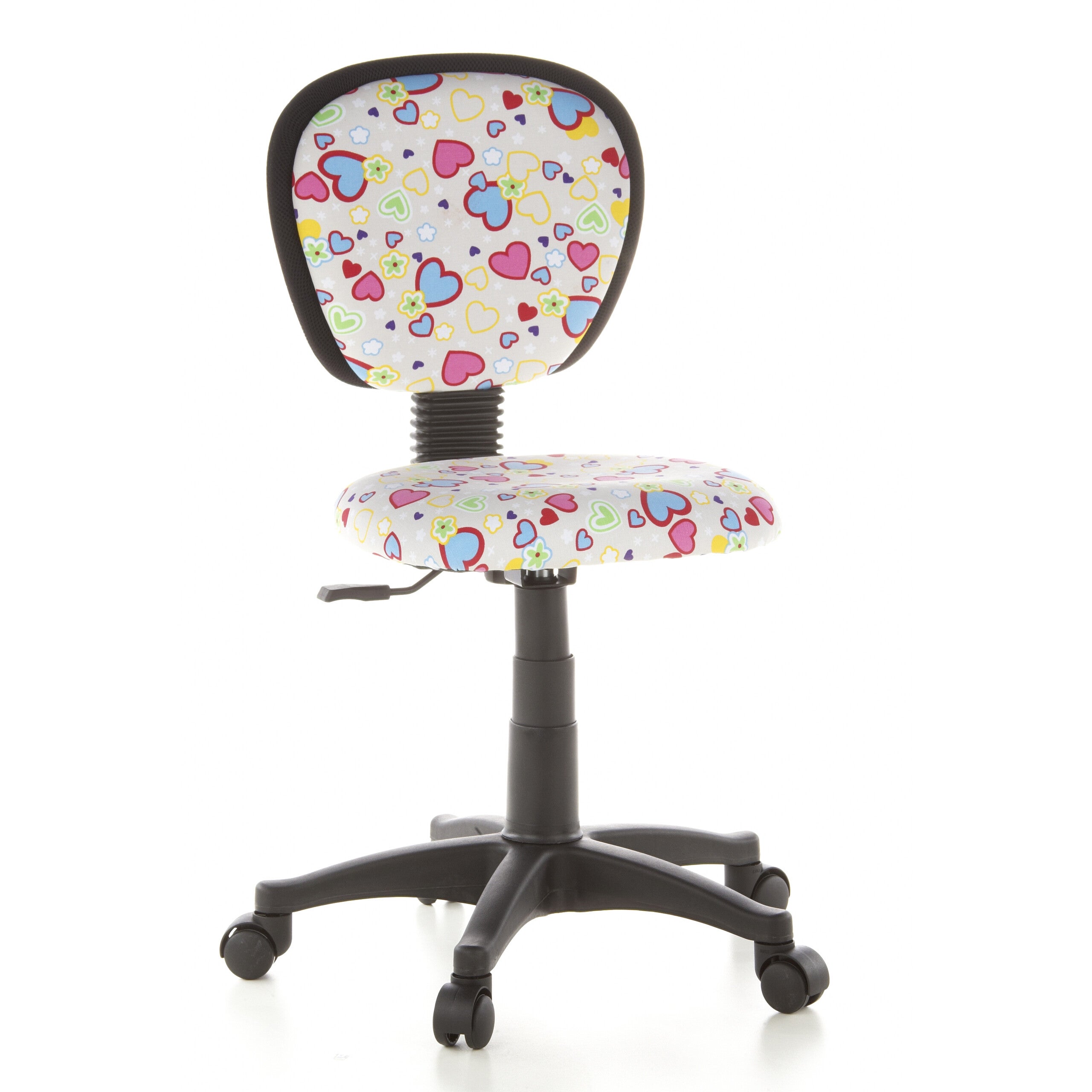 Krzesełko dziecięce KIDDY TOP Flowers &amp; Hearts tkanina różowa hjh OFFICE