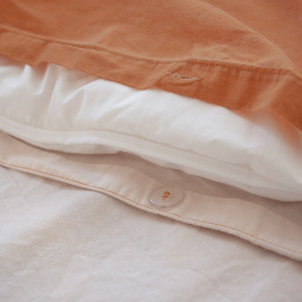 Parure de lit enfant SAVANE – 140x200 cm + 1 taie – Coton imprimé 57 fils/cm² - 140x200cm - Terre cuite - 4