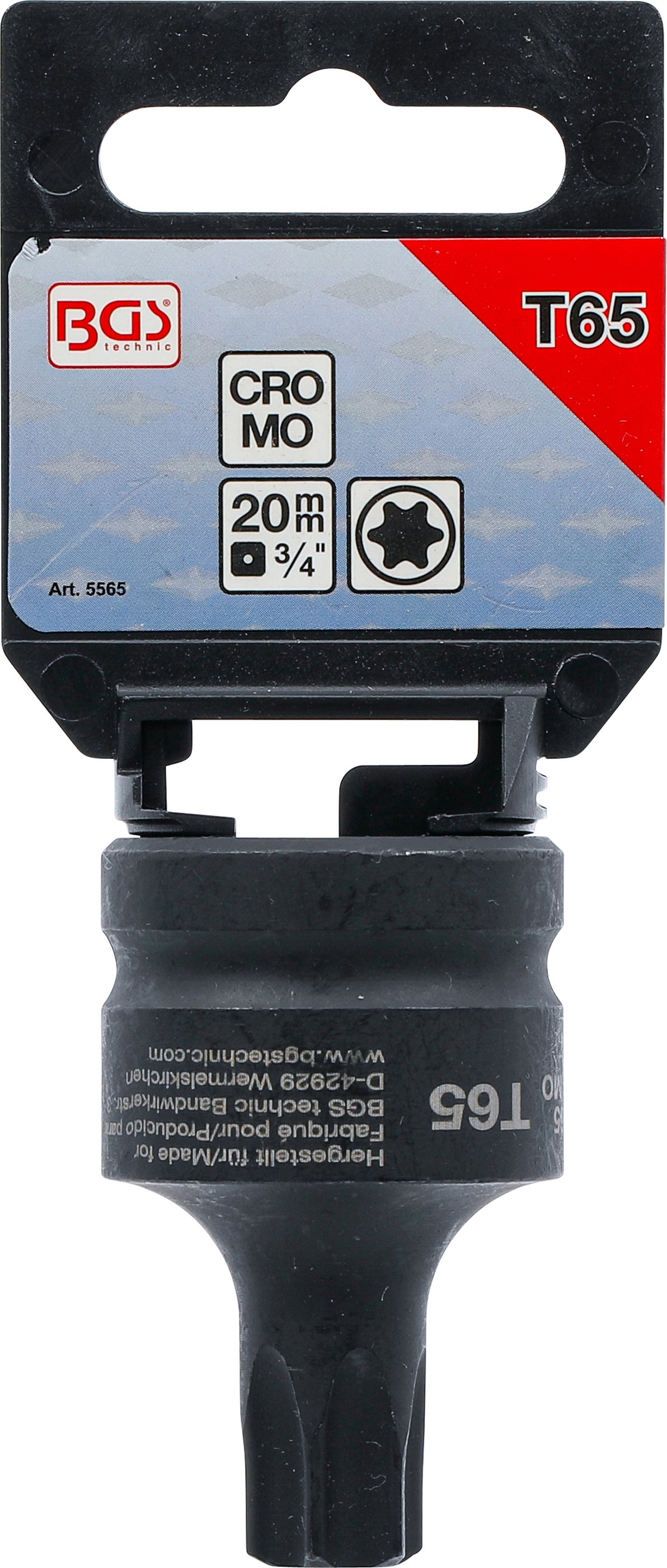 BGS Douille à embouts de puissance | longueur 60 mm | 20 mm (3/4