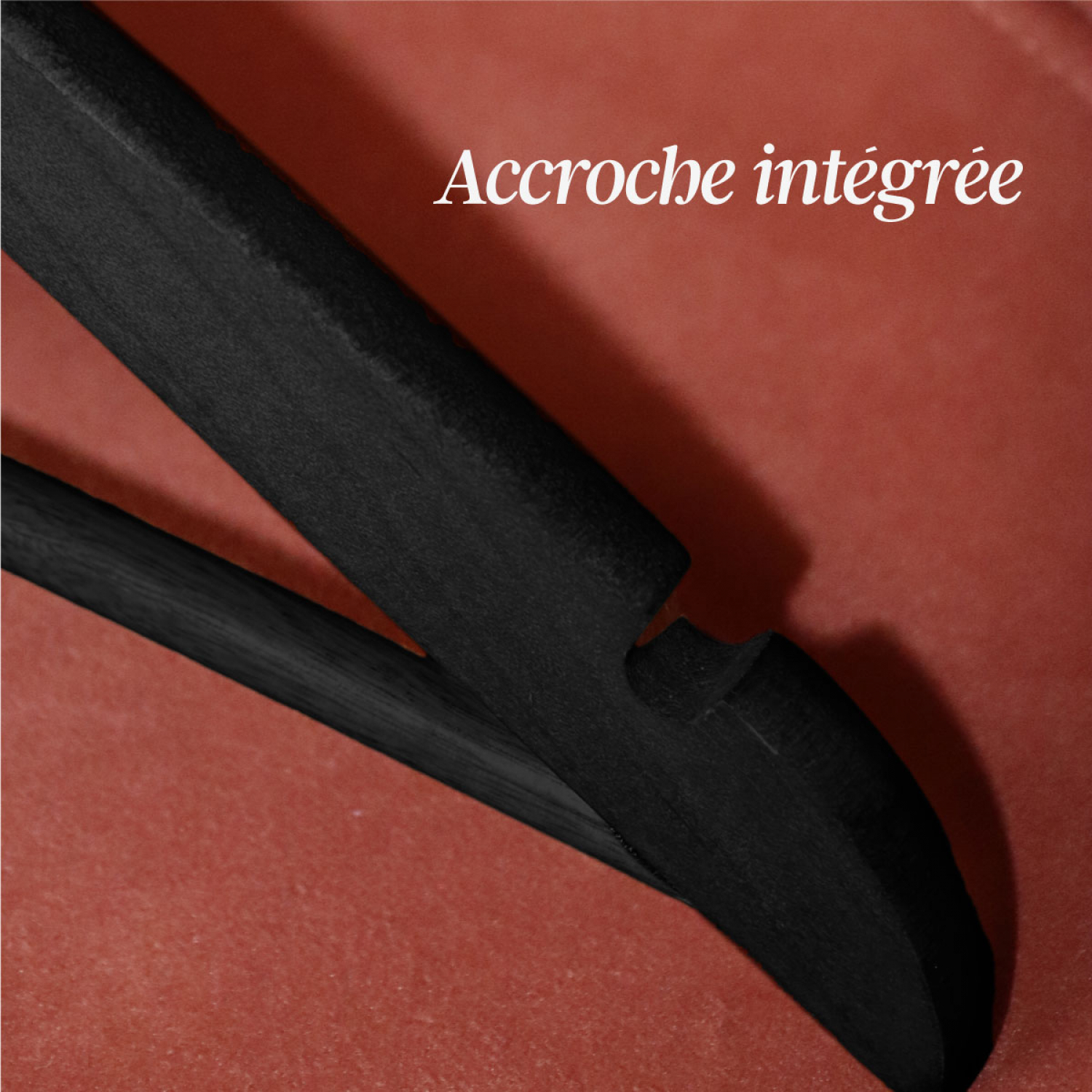 Lot de 20 cintres 32 cm pour vêtements enfant premium avec crochet pivotant à 360° - Noir - Vivezen - 4