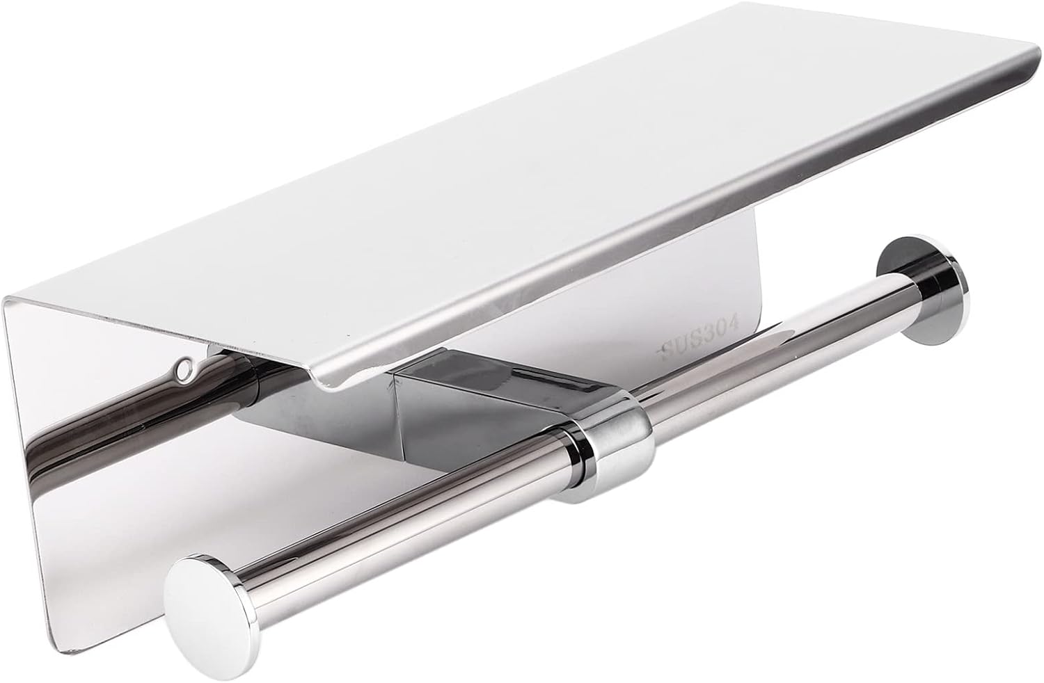 Dozownik papieru toaletowego na dwie rolki – stal nierdzewna 304, montaż ścienny – uchwyt na papier toaletowy montowany na ścianie – łazienka, kuchnia