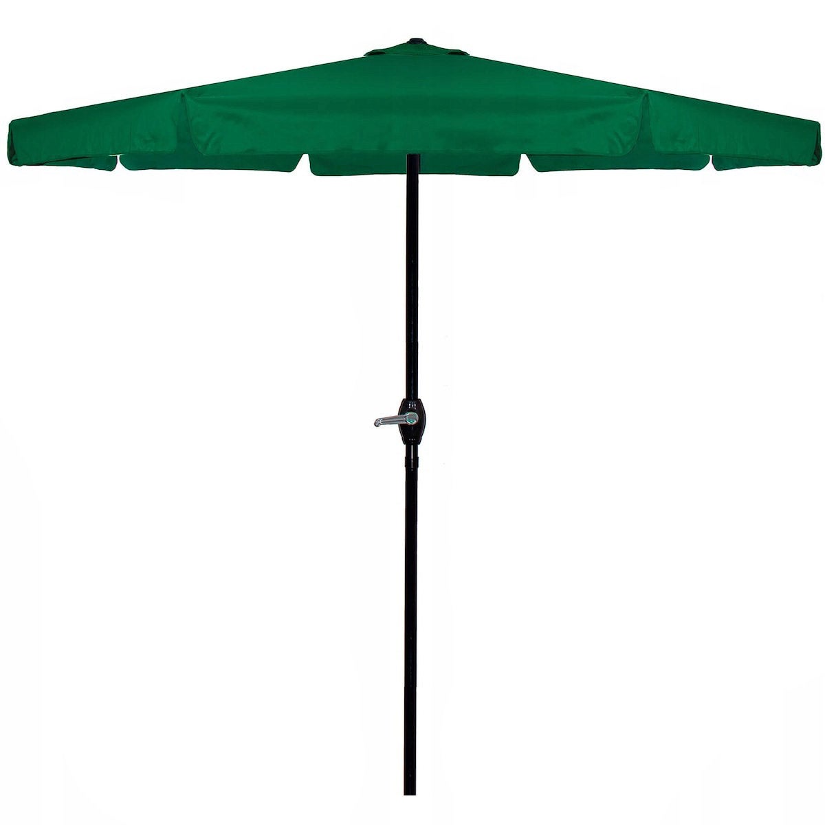 Umbrela terasa gradina manivela diametru 400 cm poliester, protectie uv, verde