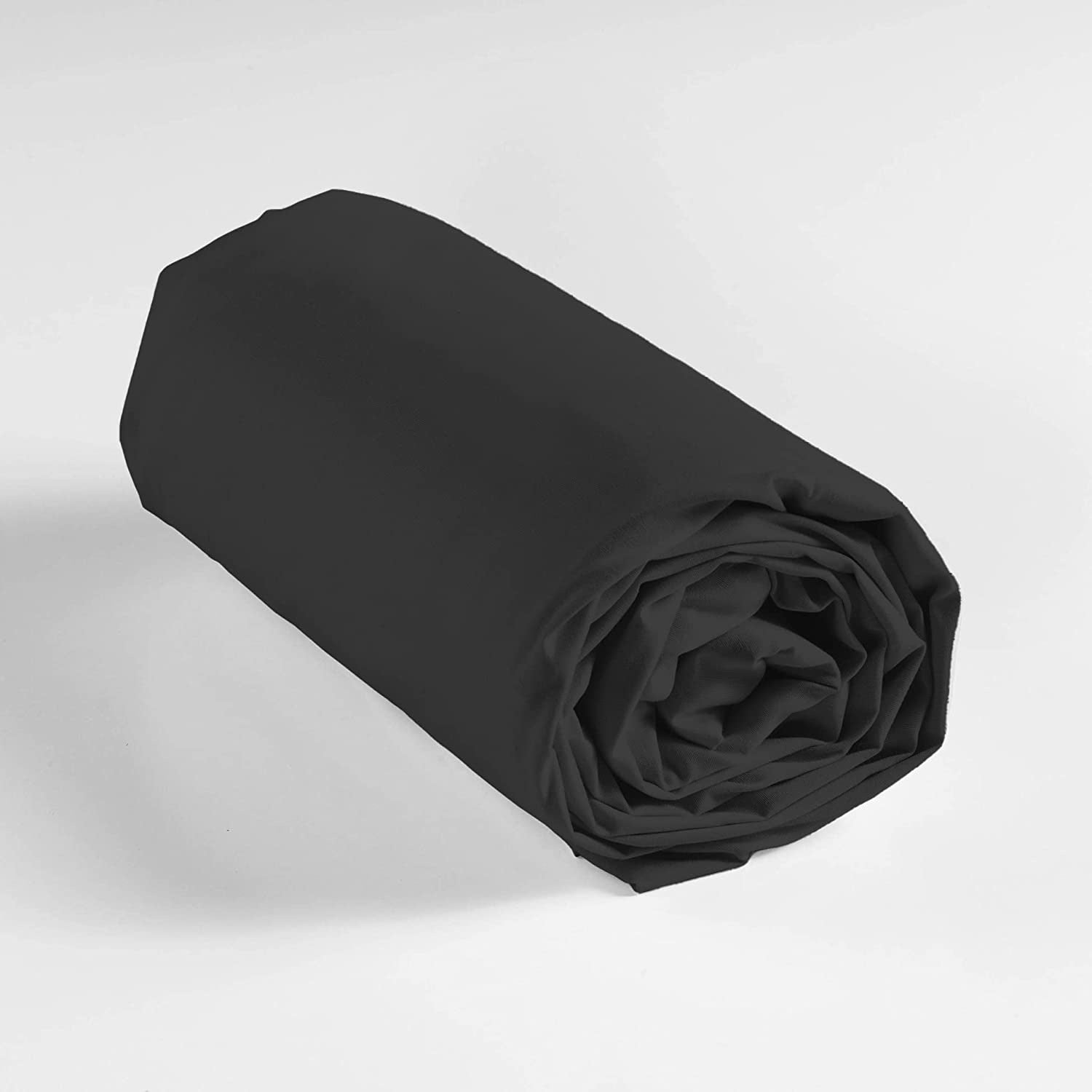 Pack 4 pièces Housse de couette 260 x 240 cm Etna + 2 taies + drap housse 160 Noir - 4