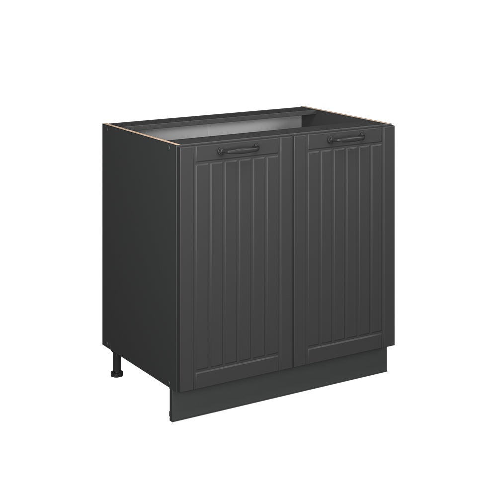 Vicco Szafka pod zlew Fame-Line, Ciemnoszary, 80 cm z półką, BP Dąb