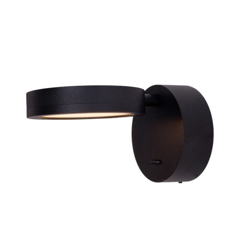 Kinkiet ścienny Ibiza czarny LED 6W 3000K 335lm wym: 9 x 10 x 3,1 cm metal IP20 Maxlight