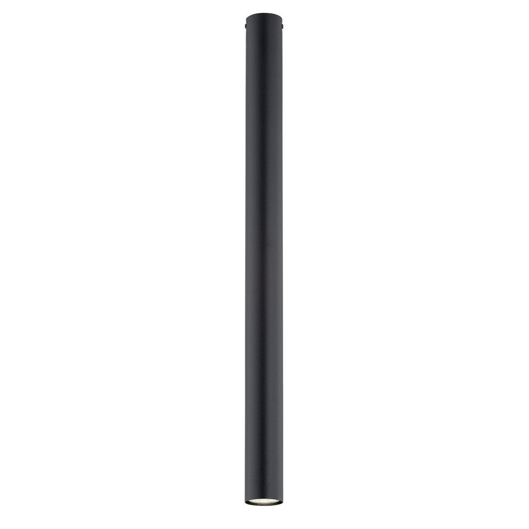 Reflektor sufitowy spot natynkowy Tecno okrągły czarny 1xGU10x8W wym: 80 x 6 x 6 cm metal Emibig