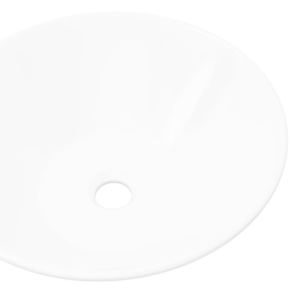 Lavabo da bagno diametro 42 cm in porcellana bianca 02_0002494 - 3